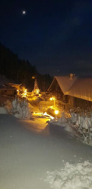 Abendliche Winterstimmung in Planken