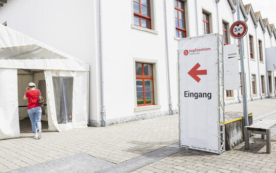 Impfzentrum in Vaduz