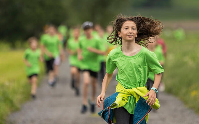 Sponsorenlauf der Primarschule Mauren