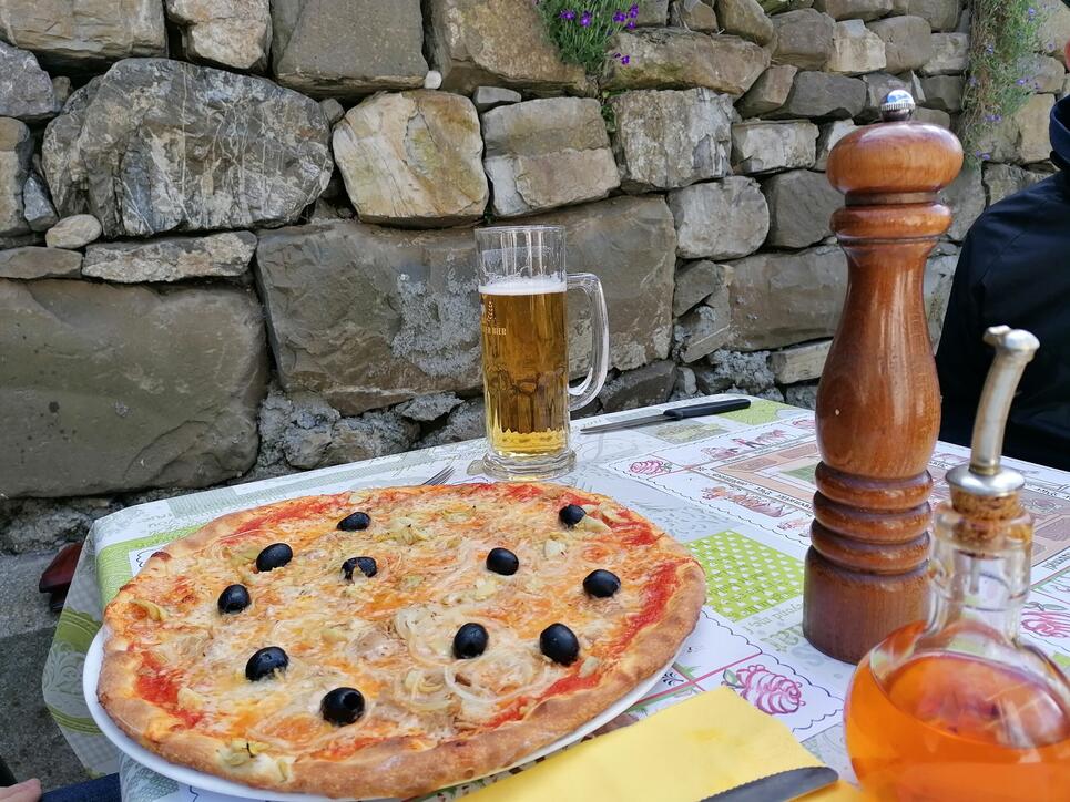 Terrassenpizza