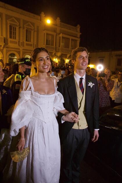 Religious Wedding at San Pedrp Clover ancient Church in Cartagena of Cloclo Echavarria with HSH Prince Josef of Liechtenstein.
