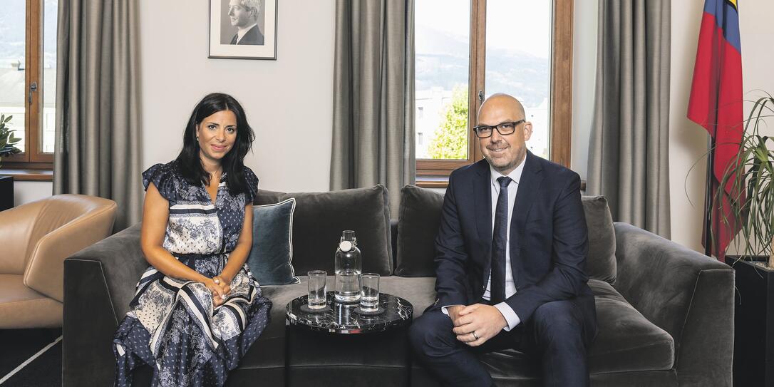 Regierungsinterview in Vaduz Regierungsinterview in Vaduz