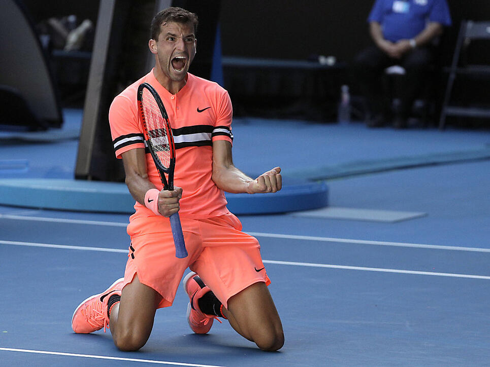 Grigor Dimitrov steht am Australian Open in den Achtelfinals, vermochte bislang aber noch nicht zu überzeugen