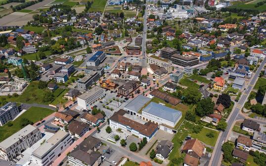 Liechtenstein Schaan Zentrum Hotel Linde Café Risch Central Zentrumsplanung