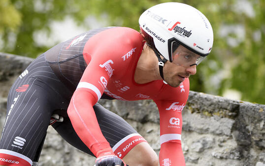 Der Italiener Fabio Felline auf dem Weg zu seinem Prolog-Sieg an der Tour de Romandie