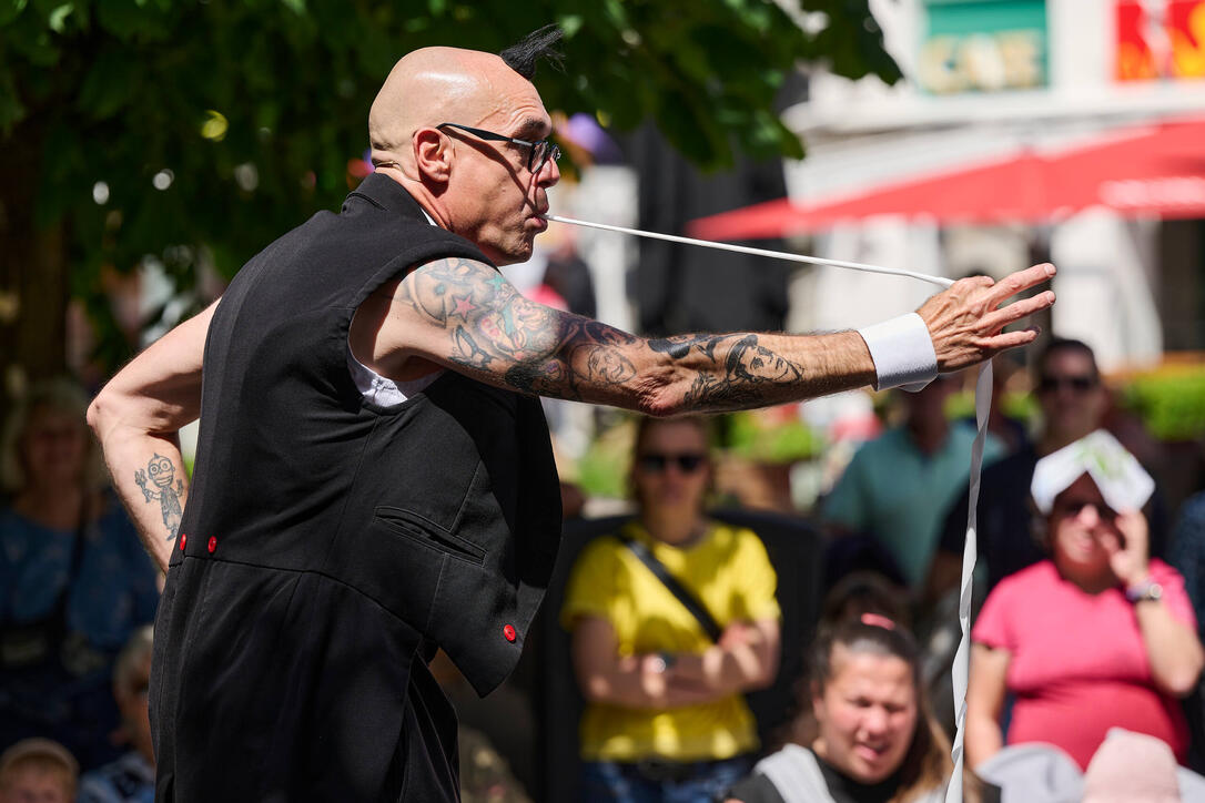 Buskers Strassenkunstfestival in Vaduz