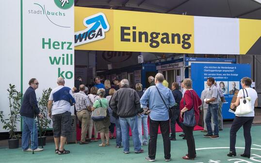 Wiga Eröffnung für das Publikum, Buchs