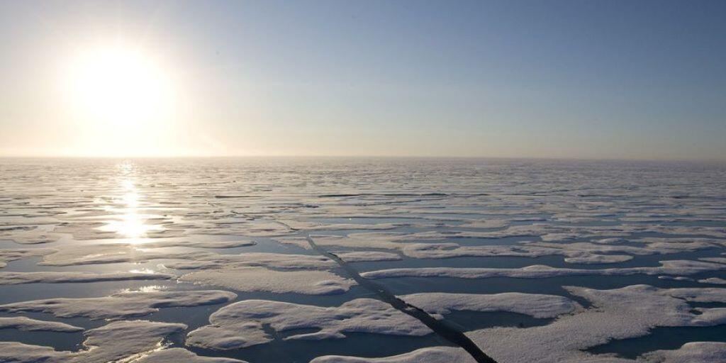 Eisschollen in der Nähe von Resolute Bay im hohen Norden Kanadas. Dort wollen Forscher herausfinden, von welchen Klimabedingungen die Quecksilber-Belastung von Seesaiblingen abhängt. (Archivbild)