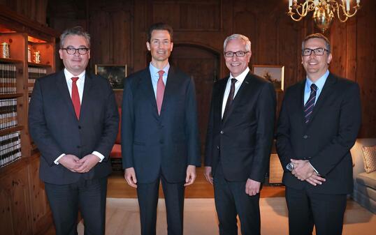 Besuch von Henri Getaz, Generalsekretar der EFTA, am 1. Ma