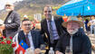 Feierlichkeiten zum Jubiläum bei der alten Rheinbrücke Vaduz–Sevelen