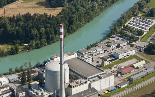 Das Atomkraftwerk Mühleberg an der Aare bei Bern (Archivbild).