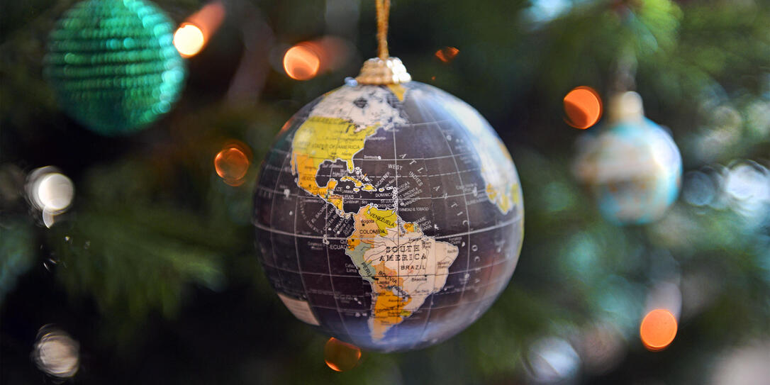Christmas globe decoration