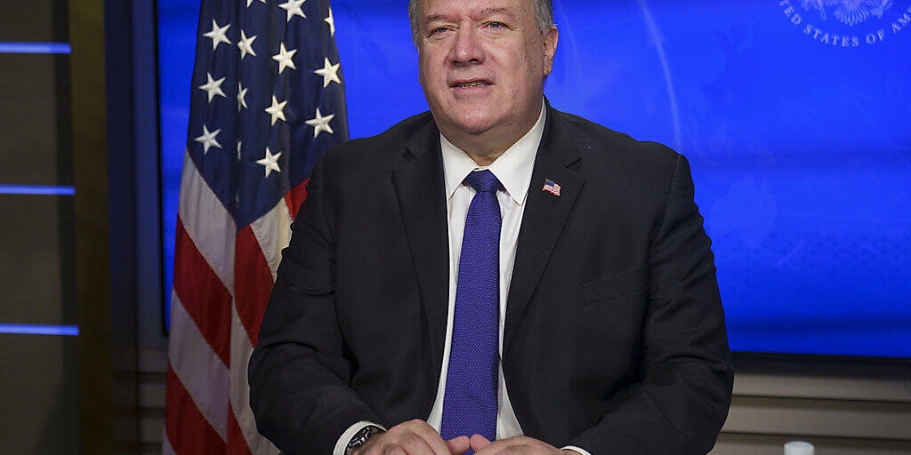 HANDOUT - US-Außenminister Mike Pompeo. Foto: Ron Przysucha/US Department of State/dpa - ACHTUNG: Nur zur redaktionellen Verwendung im Zusammenhang mit der aktuellen Berichterstattung und nur mit vollständiger Nennung des vorstehenden Credits HANDOUT - US-Außenminister Mike Pompeo. Foto: Ron Przysucha/US Department of State/dpa - ACHTUNG: Nur zur redaktionellen Verwendung im Zusammenhang mit der aktuellen Berichterstattung und nur mit vollständiger Nennung des vorstehenden Credits