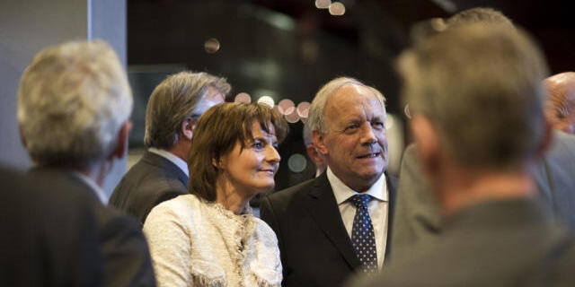 Neben Schneider-Ammann war auch alt Bundesrätin Metzler in Luzern