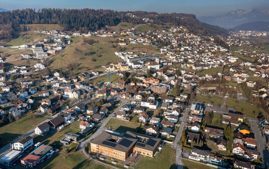 20230207 Gemeinde Mauren Luftaufnahme - Drohnenaufnahme, Drohne,