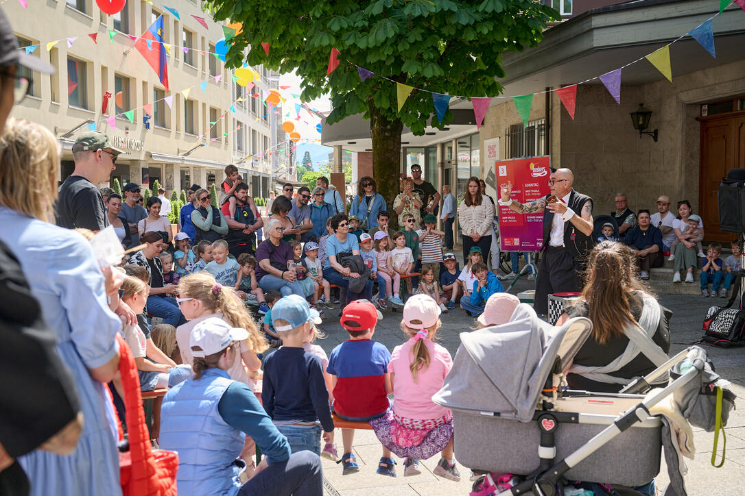 Buskers Strassenkunstfestival in Vaduz
