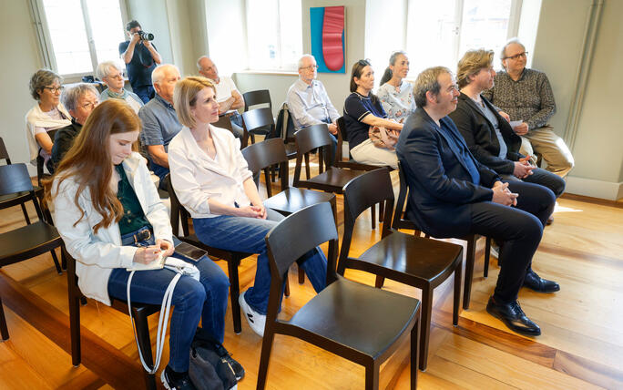 Vernissage &laquo;Interferenzen&raquo; mit Werken von Michael Tolloy und Patrick Kaufmann im Alten Pfarrhof  Balzers.