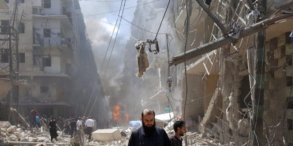 Zerbombter Strassenzug in Aleppo. (Archivbild) Zerbombter Strassenzug in Aleppo. (Archivbild)