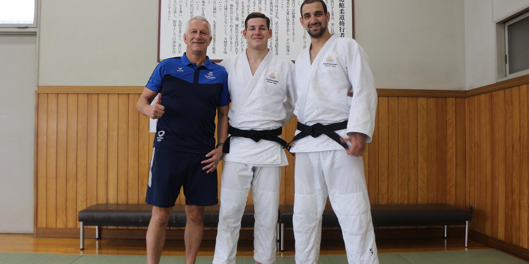 Judo-Trio im Kodokan Judo-Trio im Kodokan