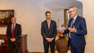 Eintragung in das Goldene Buch auf Schloss Vaduz (26.09.2025)