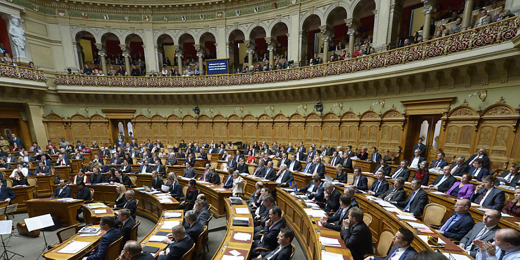 Der Nationalrat während der Eröffnung der neuen Legislatur.