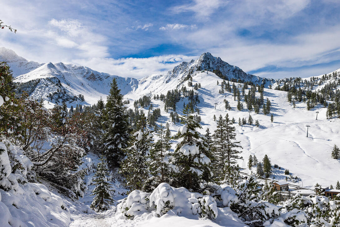 Erster Schnee in Liechtenstein