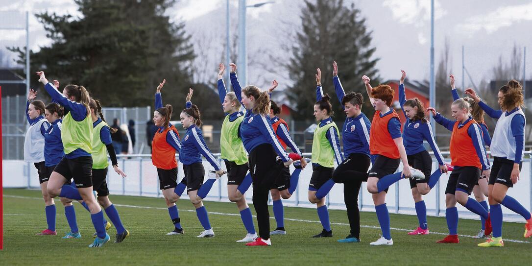 Liechtenstein Fussball LFV Training Frauen Nationalmannschaft