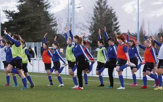 Liechtenstein Fussball LFV Training Frauen Nationalmannschaft