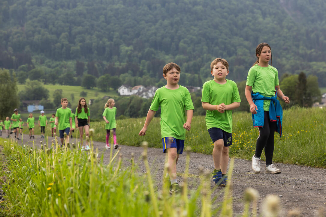 Sponsorenlauf der Primarschule Mauren