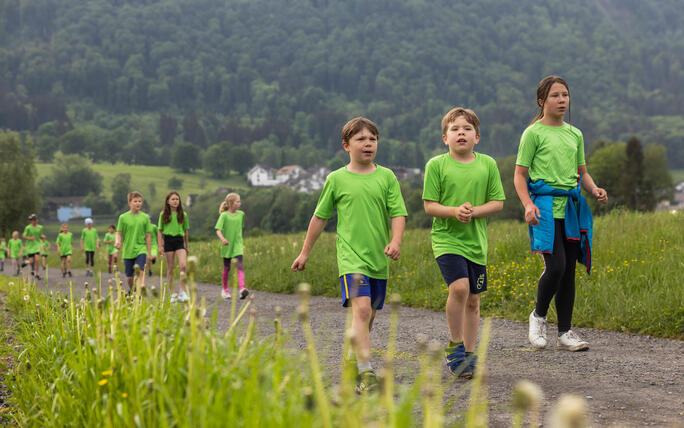 Sponsorenlauf der Primarschule Mauren