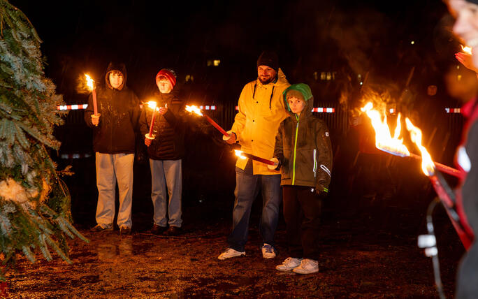 Funken Triesen mit Fackelumzug