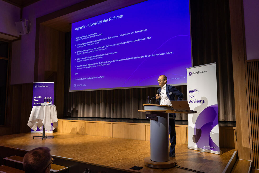 «Regulatory Outlook» by Grant Thornton Liechtenstein (18.11.2025)rant Thornton Regulatory Outlook in Schaan