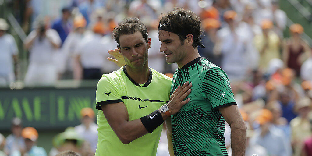 Im Head-to-Head zwischen Rafael Nadal und Roger Federer steht es 23:15 zugunsten des Spaniers. In diesem Jahr spielten die beiden Dauerrivalen auf der ATP Tour noch nicht gegeneinander