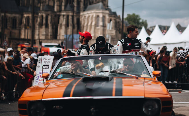 Foto von der Parade am Vortag