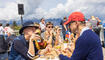 Feierlichkeiten zum Jubiläum bei der alten Rheinbrücke Vaduz–Sevelen