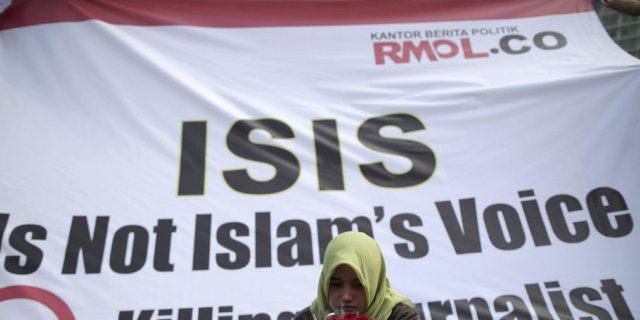 Kundgebung gegen den Islamischen Staat in Jakarta