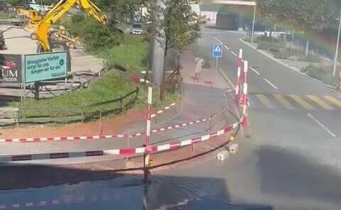 Wasserfontäne in Schaan (28.09.2023)