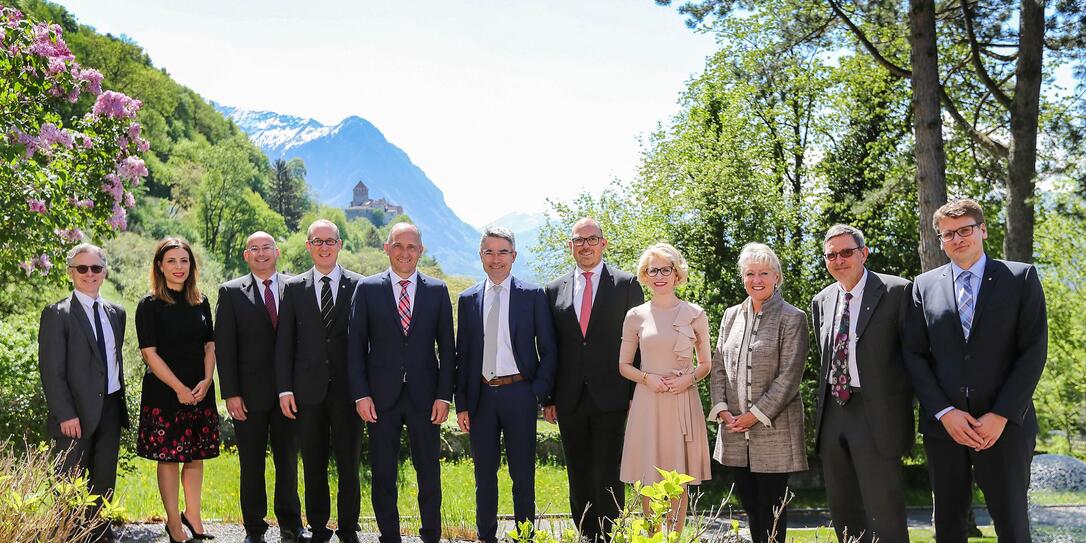 Liechtenstein Regierung Empfang Buendner Regierung