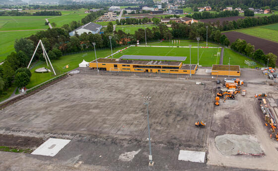 Rundgang des Sanierungsprojektes Sportpark Eschen-Mauren