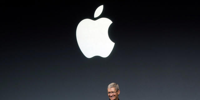 Apple-Chef Tim Cook pr&auml;sentiert ein neues Produkt (Archiv)