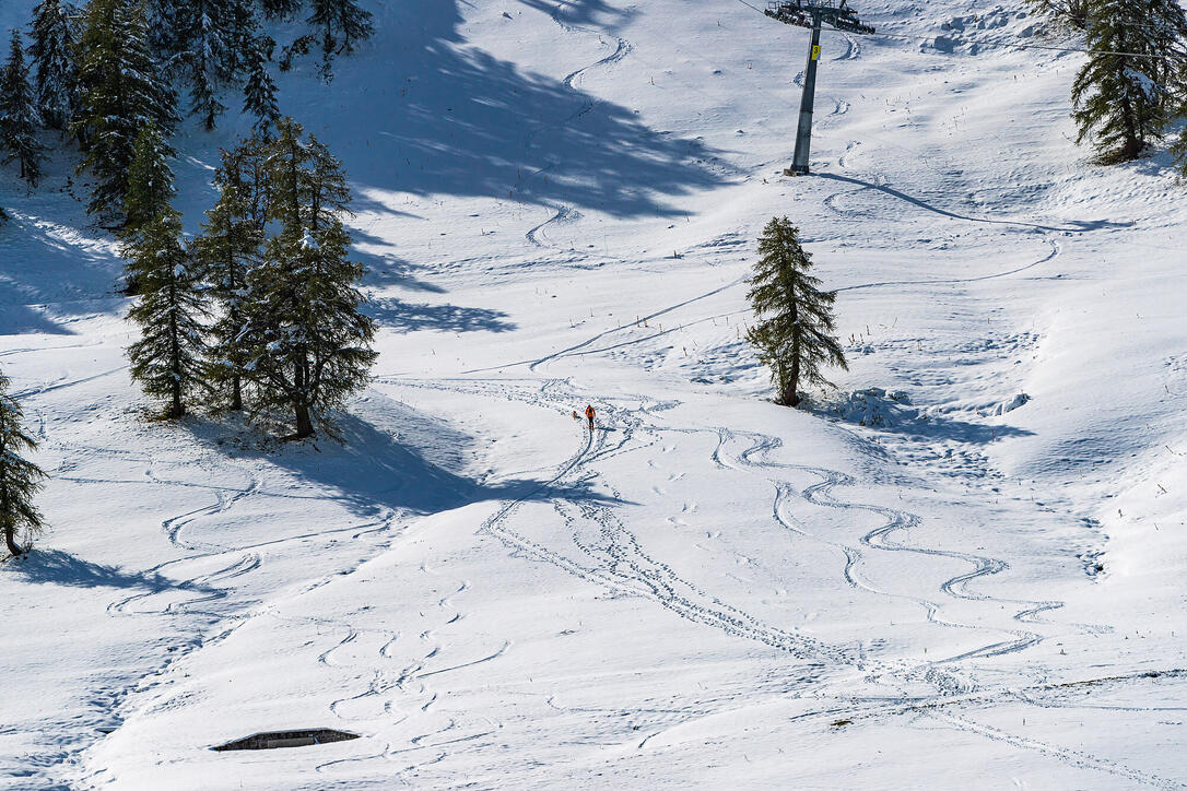 Erster Schnee in Liechtenstein