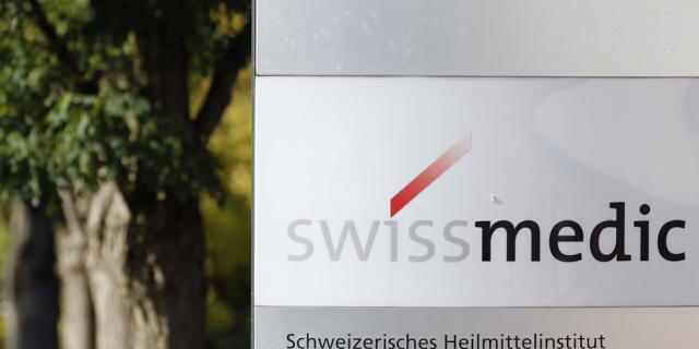 Logo von Swissmedic am Sitz in Bern Logo von Swissmedic am Sitz in Bern