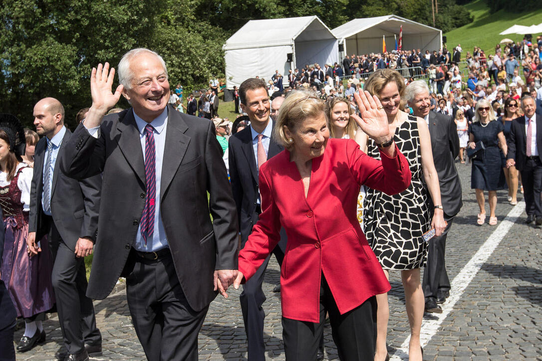 Staatsfeiertag Staatsakt auf Schloss Vaduz