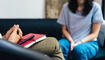 Woman during a psychotherapy session