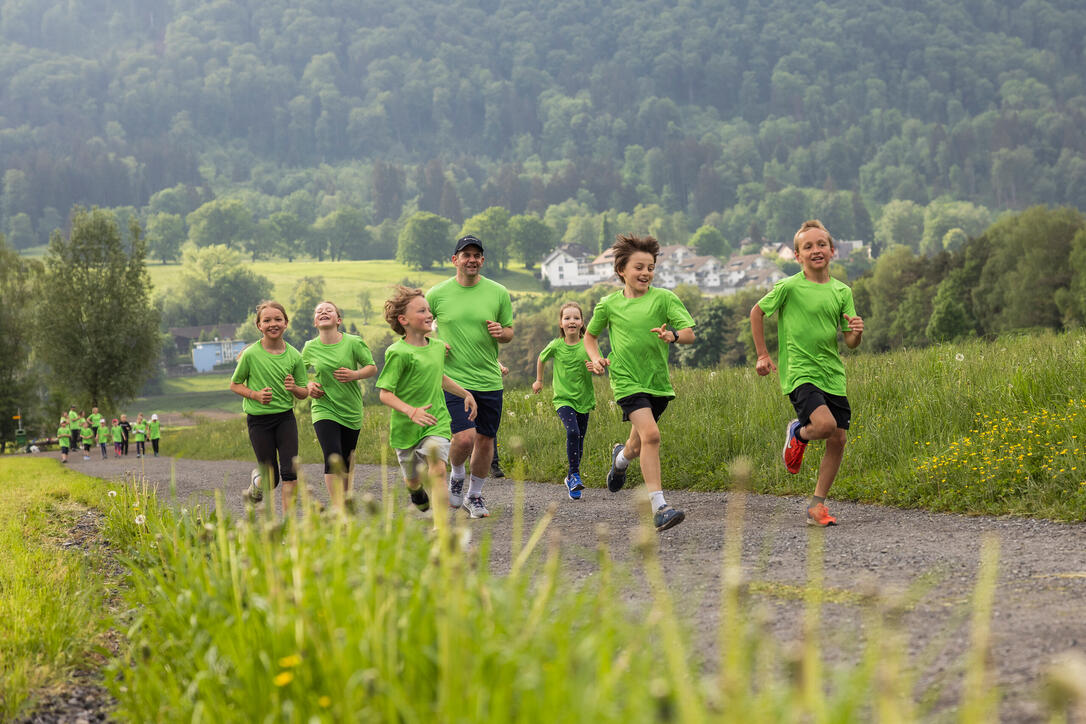 Sponsorenlauf der Primarschule Mauren