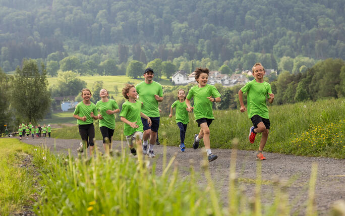 Sponsorenlauf der Primarschule Mauren