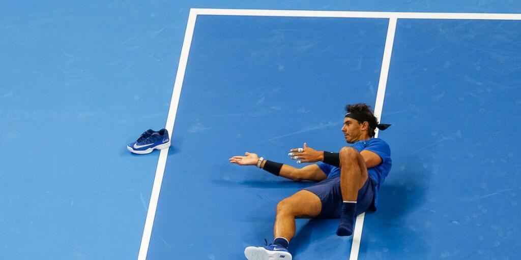 Erklärte wegen einer Verletzung im linken Knie Forfait für den Viertelfinal in Paris-Bercy: Rafael Nadal
