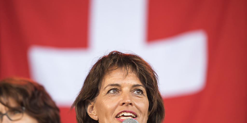 "Niemand will die Schweiz an die EU verschachern": Bundespräsidentin Doris Leuthard an der Feier in Luzern.