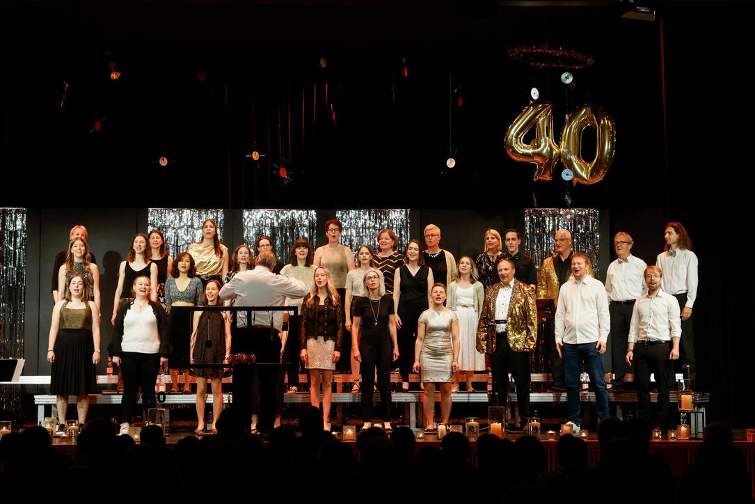 Jubil&auml;umskonzert des Young Unlimited Chors im Gemeindesaal von Mauren.