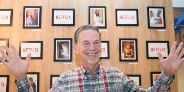 Netflix-Gründer Hastings anlässlich des Netflix-Starts in Zürich